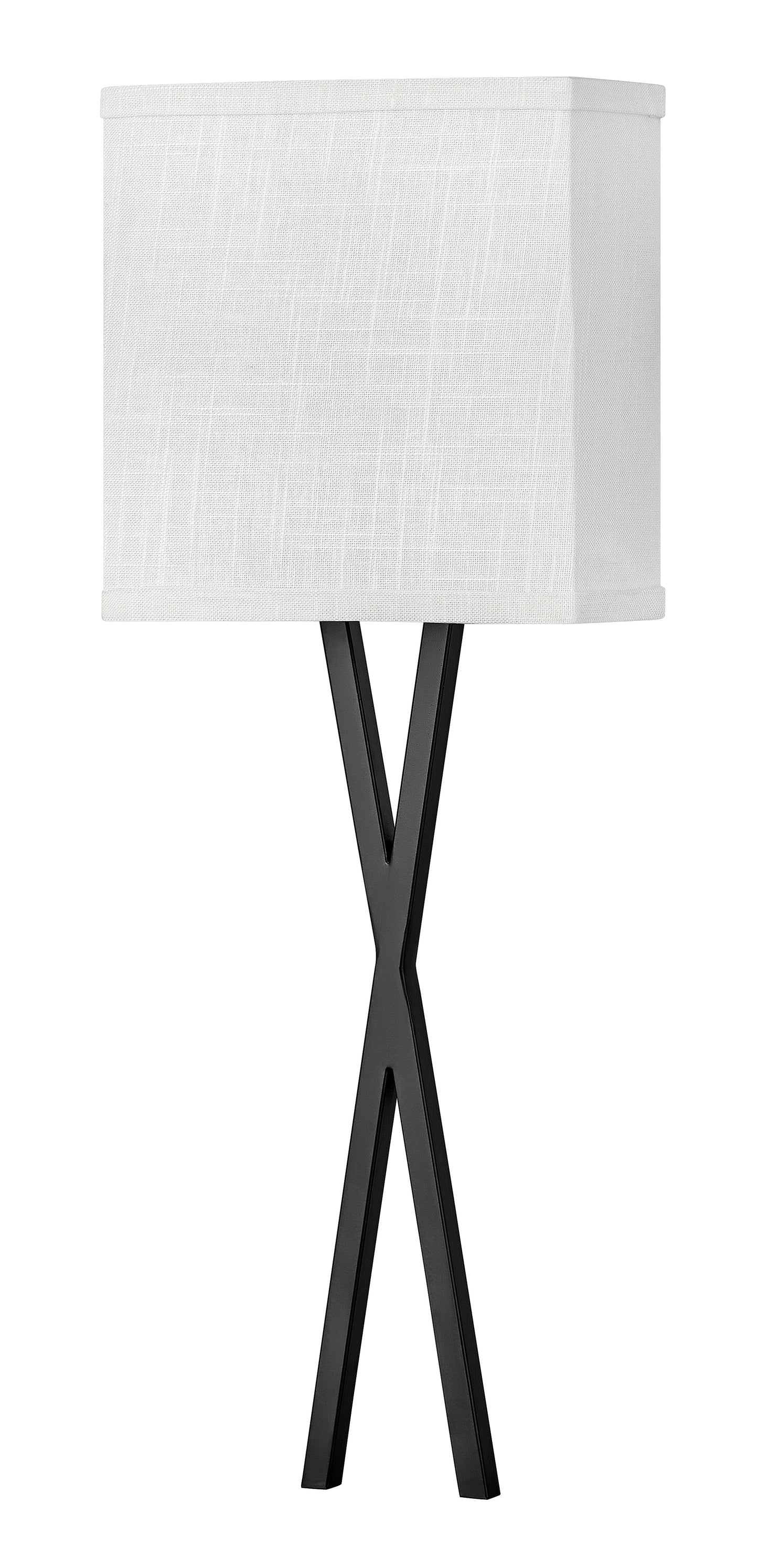 Axis Off White Large Single Light Sconce In Black Finish
