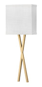 Axis Off White Large Single Light Sconce In Light Brass Finish