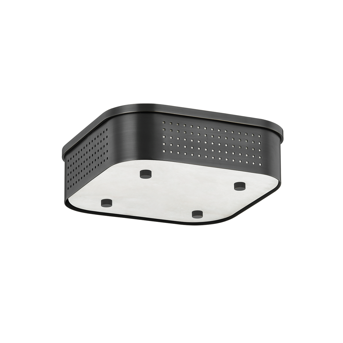 MADISON SQUARE FLUSH MOUNT with DISTRESSED BRONZE Finish