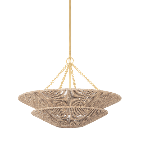Tropea Pendant In Gold Leaf Finish