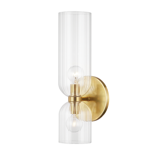 Sayville Wall Sconce with Aged Brass Finish