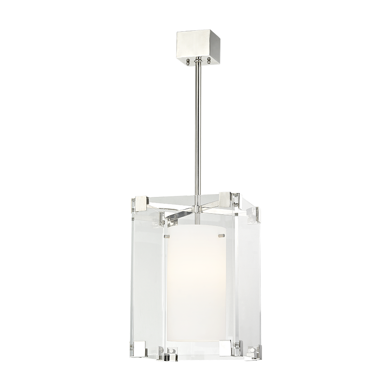 Achilles Pendant with Polished Nickel Finish