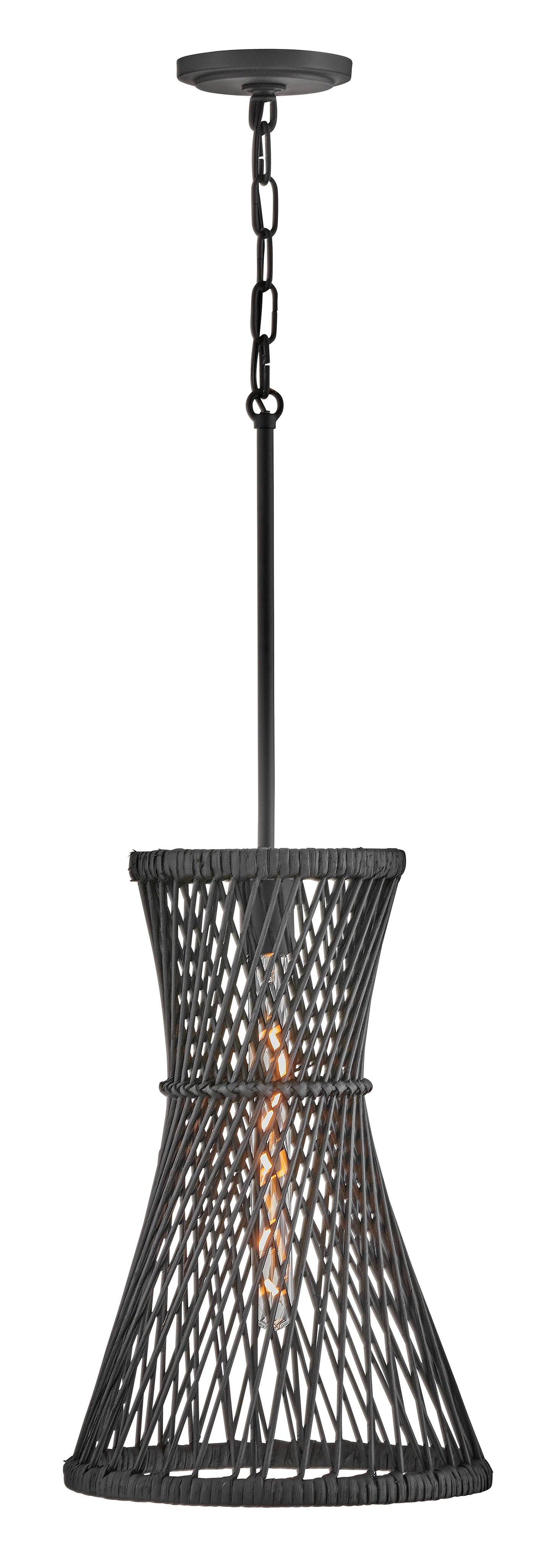 Twyla Medium Pendant In Black Finish