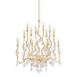 Aveline Chandelier In Gold Leaf Finish