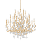 Aveline Chandelier In Gold Leaf Finish