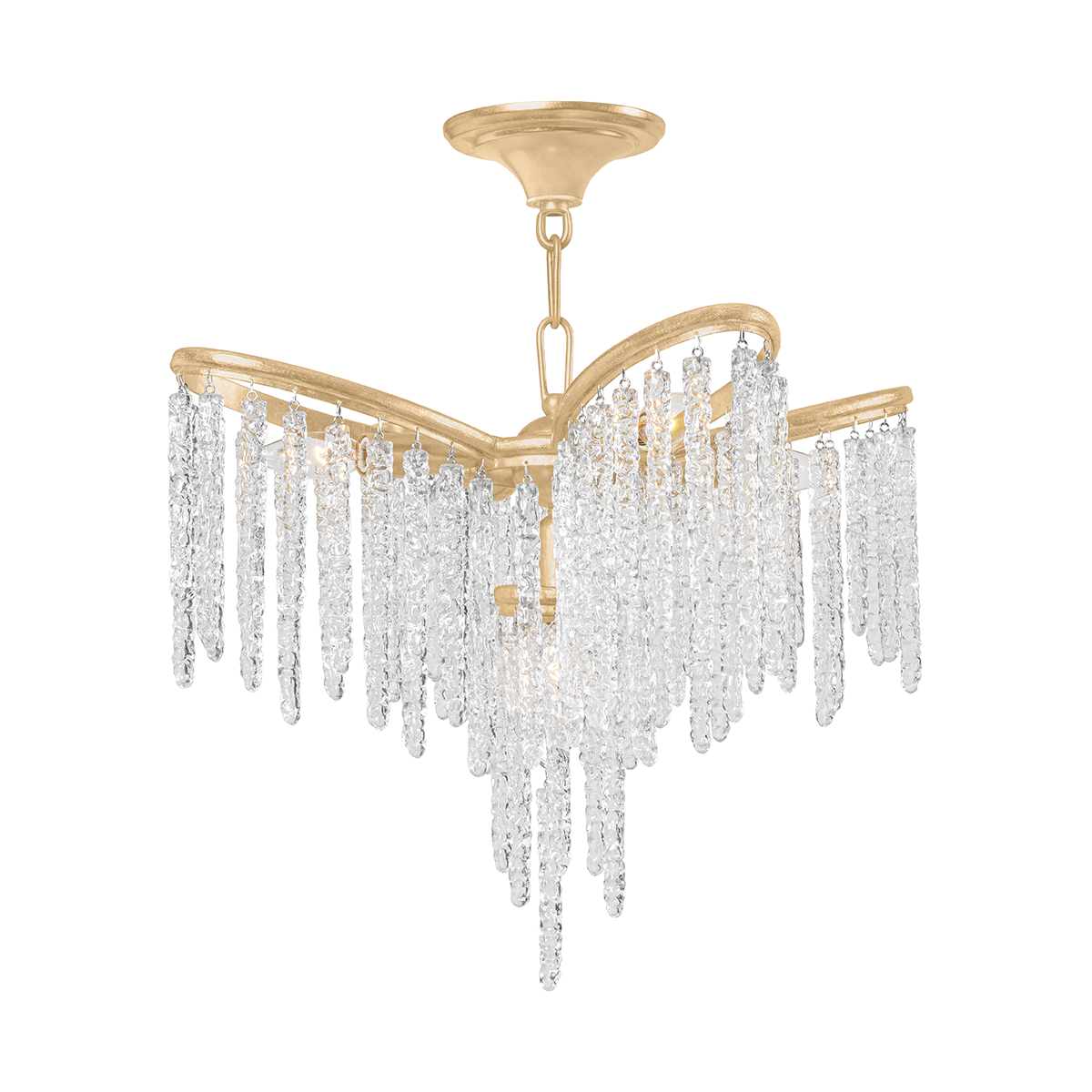 Pandora Chandelier In Gold Leaf Finish