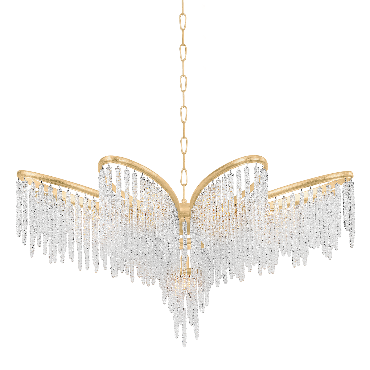 Pandora Chandelier In Gold Leaf Finish