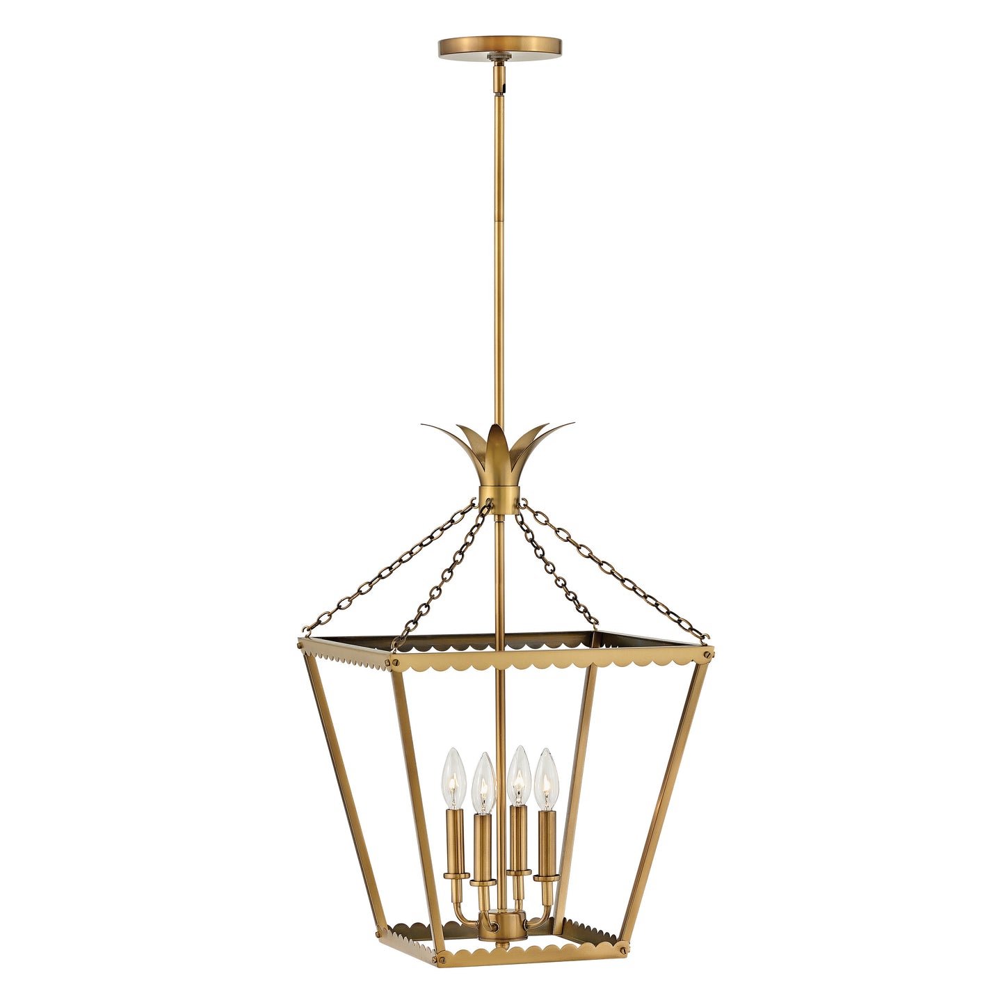 Palma Large Pendant In Light Brass Finish