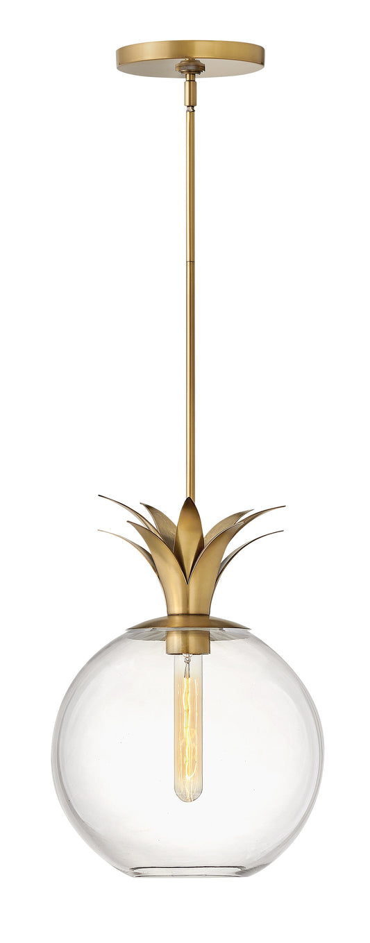Palma Small Pendant In Light Brass Finish