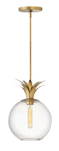 Palma Small Pendant In Light Brass Finish