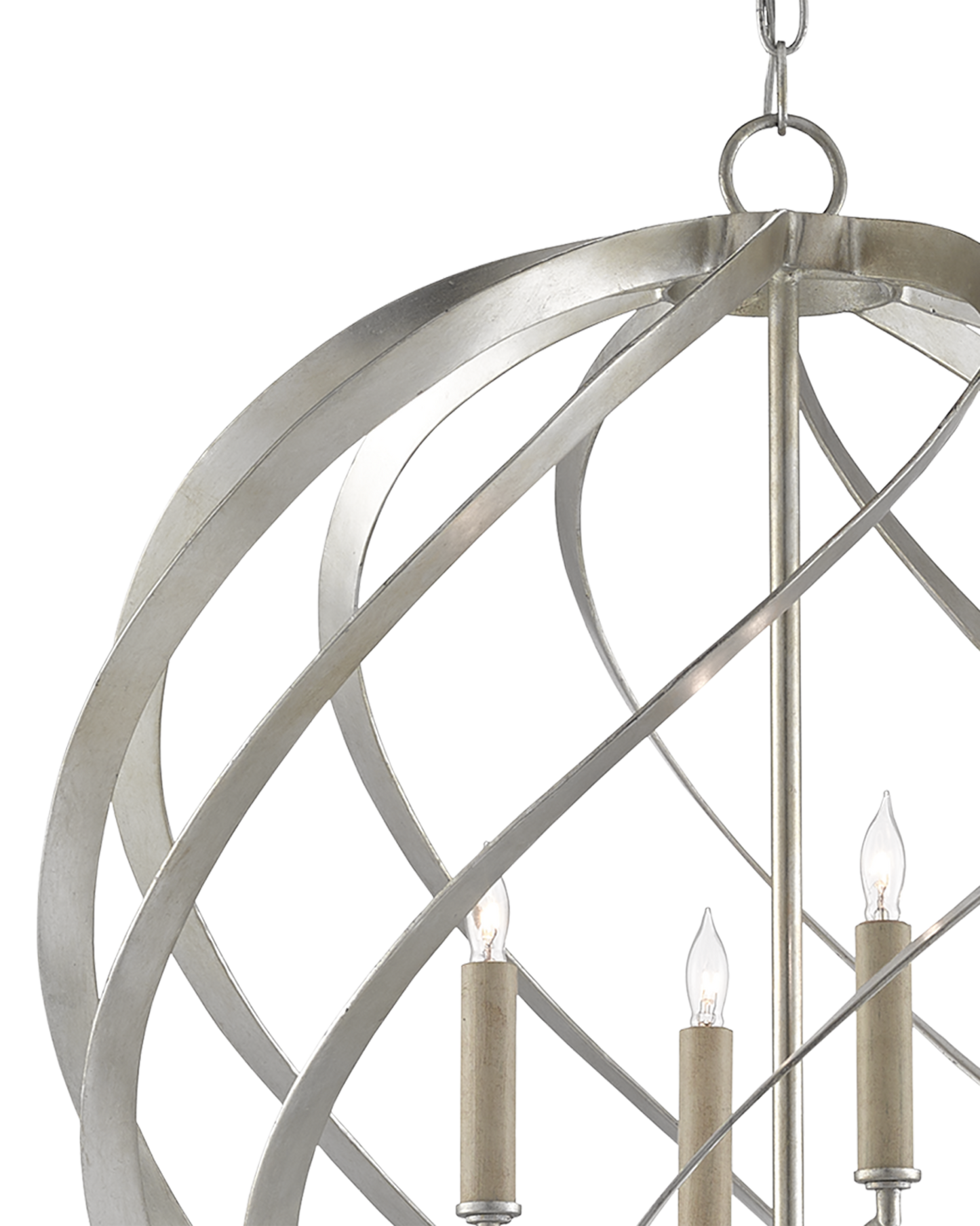 Roussel Silver Orb Chandelier