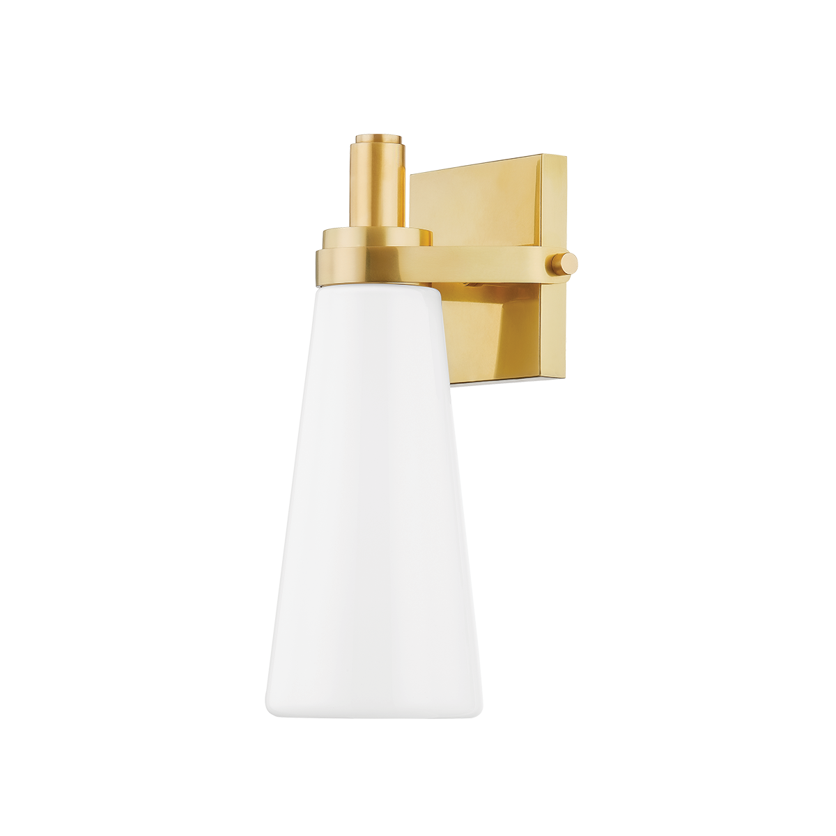 TRUDE Wall Sconce with Aged Brass Finish