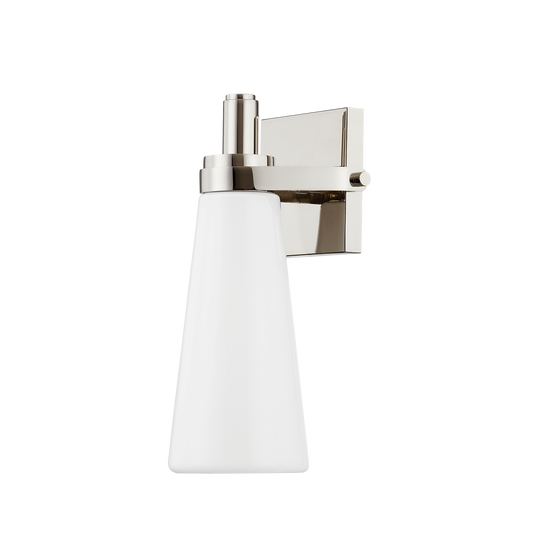 TRUDE Wall Sconce with Polished Nickel Finish