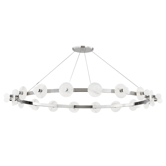 Austen Chandelier with Polished Nickel Finish