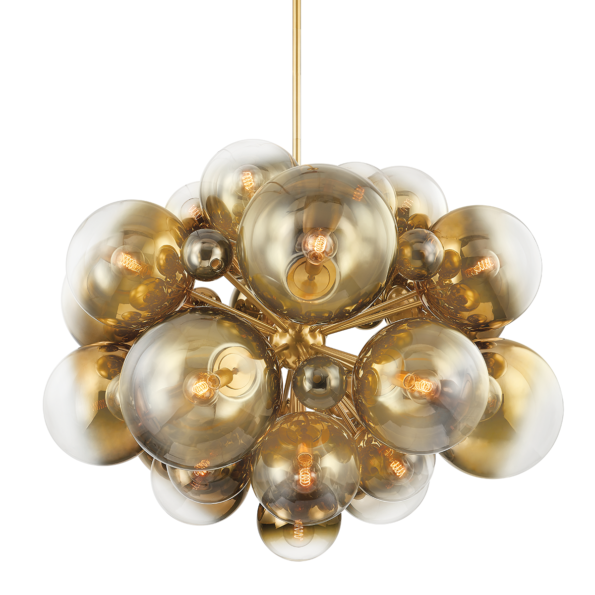 Kyoto Chandelier In VINTAGE POLISHED BRASS Finish