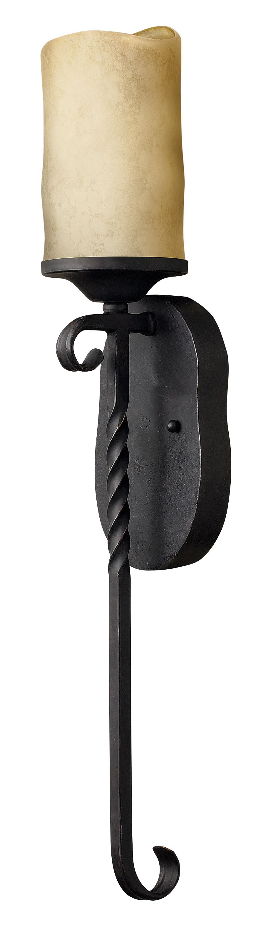 Casa Large Single Light Sconce In Black Finish