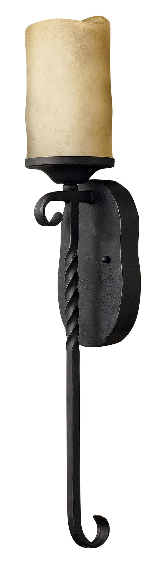 Casa Large Single Light Sconce In Black Finish