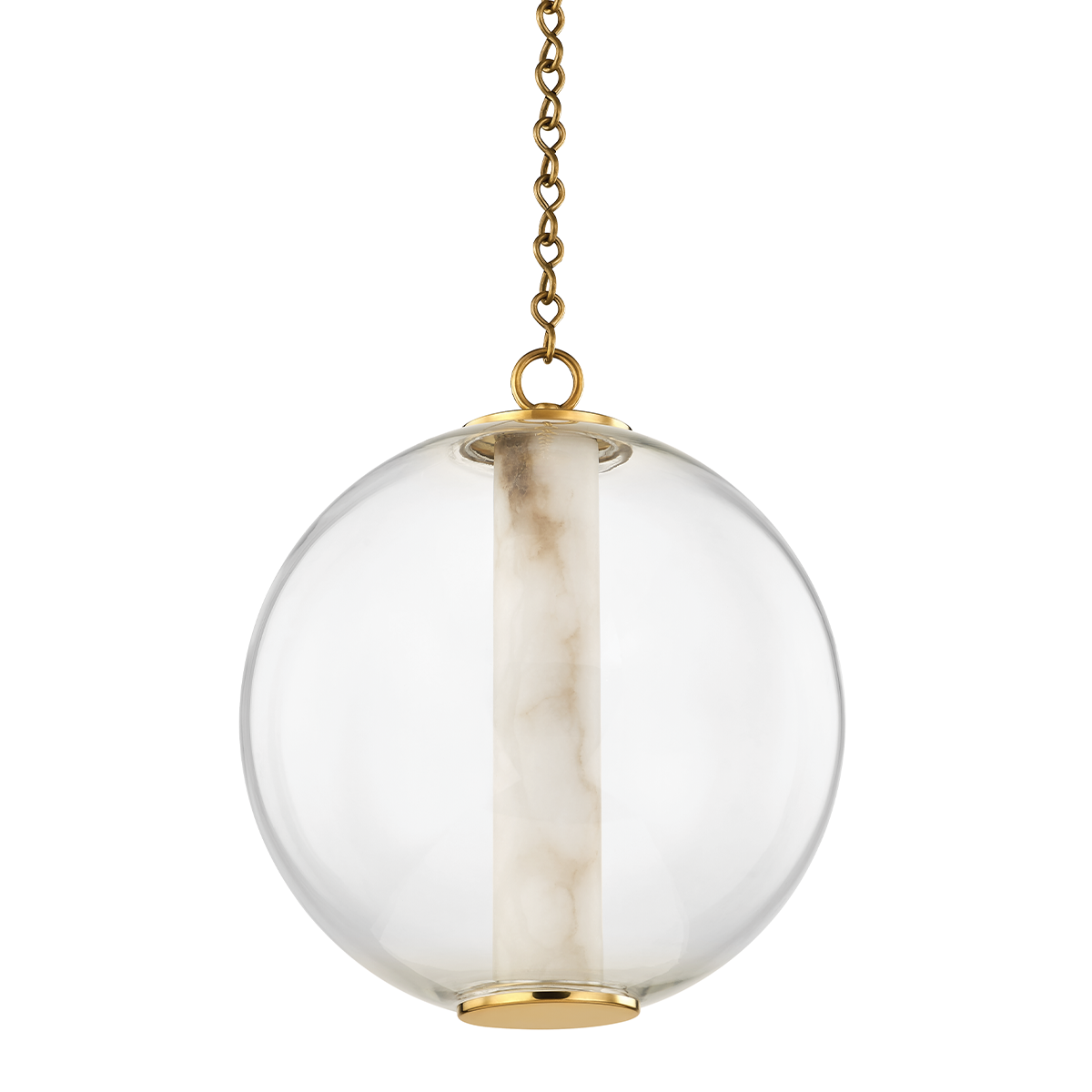 Pietra Pendant In VINTAGE BRASS Finish