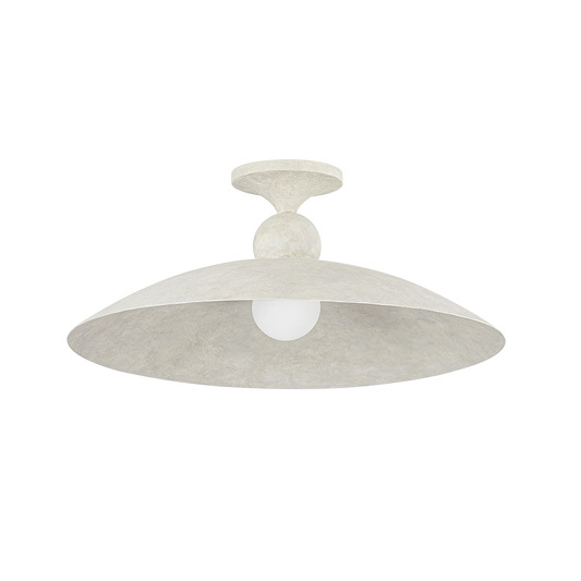TEELIN Flush Mount with Limewash Plaster Finish