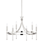 Gates Chandelier with Polished Nickel Finish