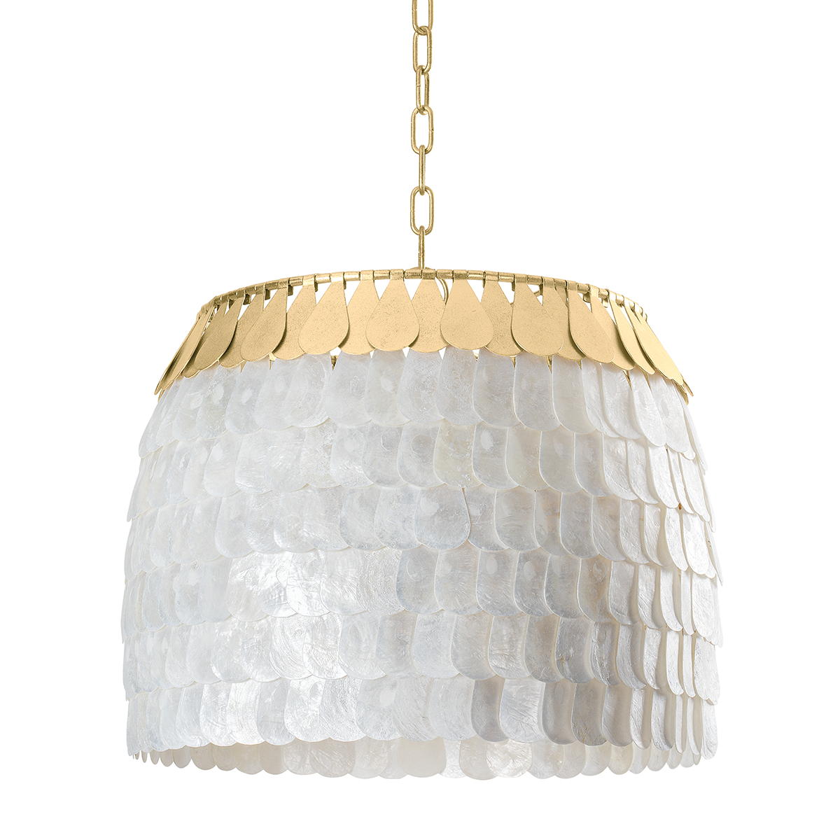 Coralie Chandelier In VINTAGE GOLD LEAF Finish