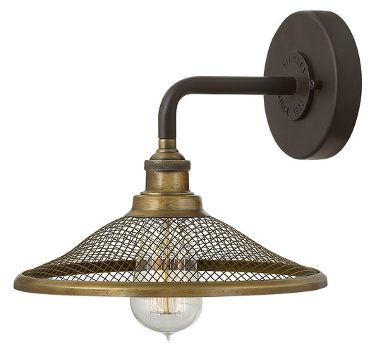 Rigby Small Single Light Sconce In Dark Bronze Finish