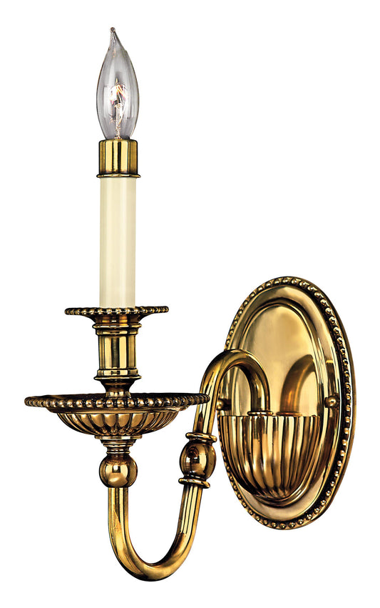 Cambridge Medium Single Light Sconce In Gold Finish