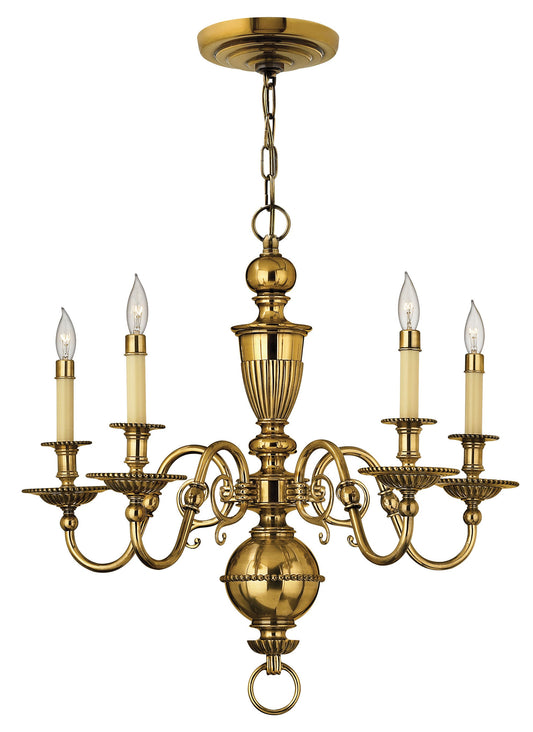 Cambridge Medium Single Tier Chandelier In Gold Finish