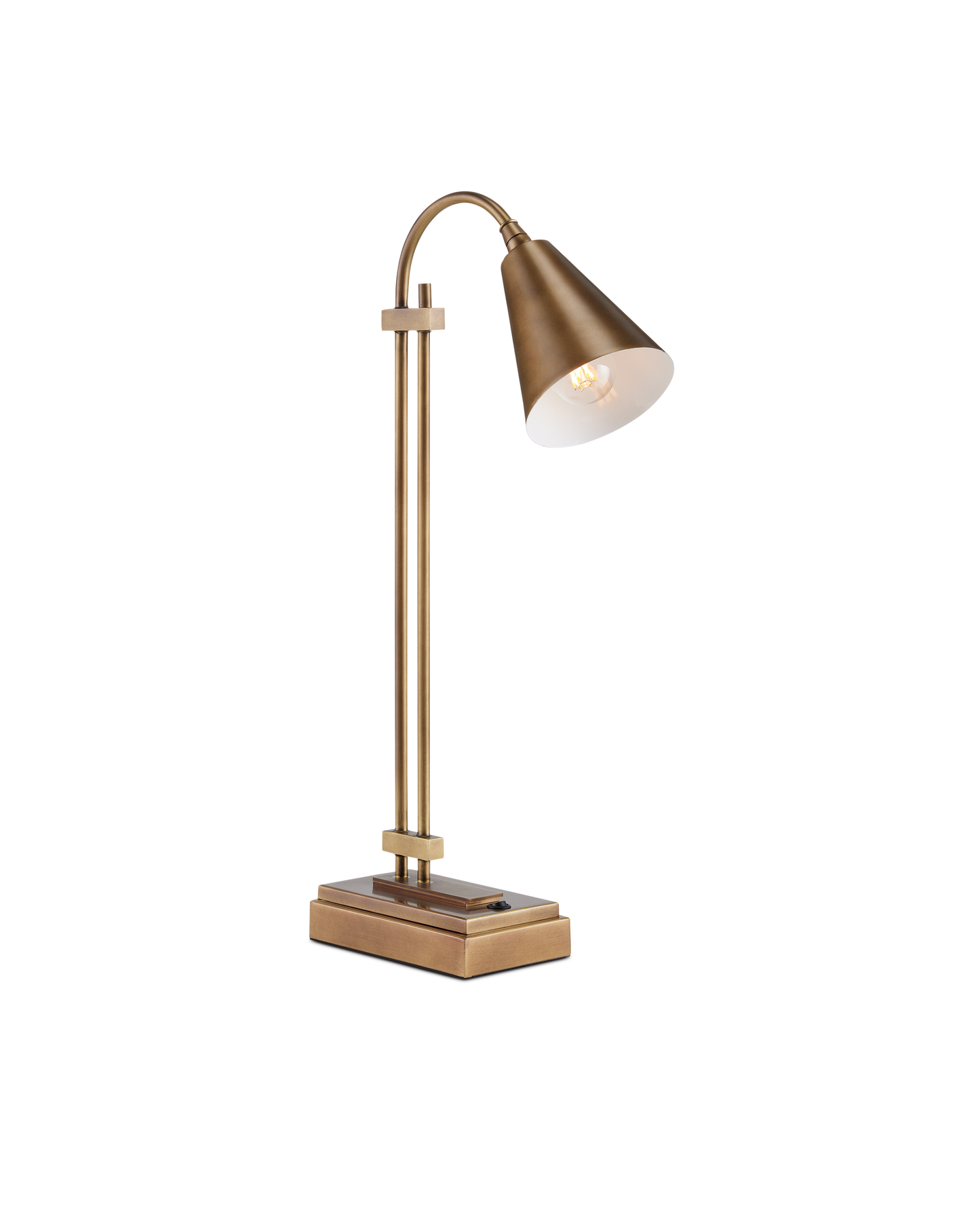 Symmetry Brass Desk Lamp