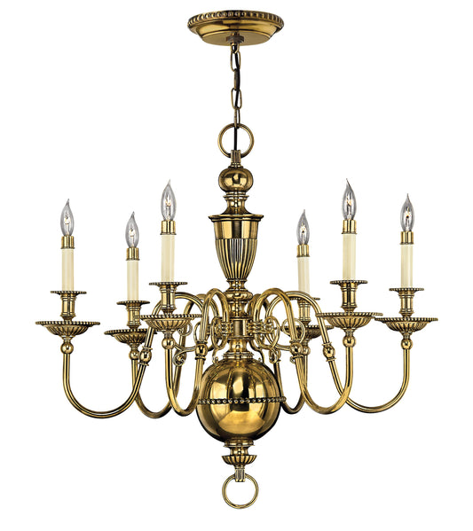 Cambridge Medium Single Tier Chandelier In Gold Finish