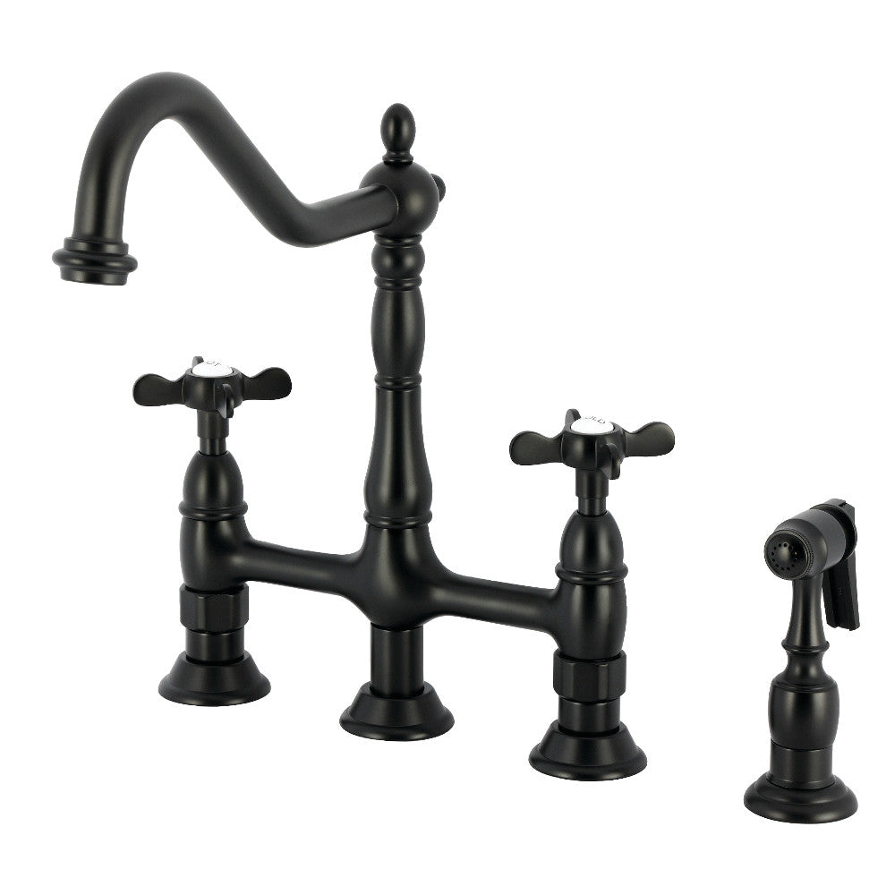 Essex Bridge Kitchen Faucet in Matte Black