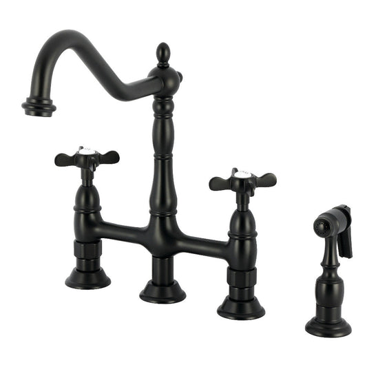 Essex Bridge Kitchen Faucet in Matte Black