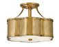 Chance Medium Semi-Flush Mount In Light Brass Finish