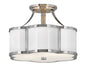 Chance Medium Semi-Flush Mount In Polished Nickel Finish