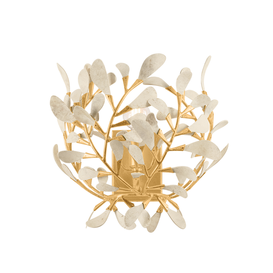 MAYBROOK Wall Sconce with VINTAGE GOLD LEAF Finish