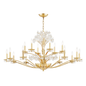 Beaumont Chandelier with Aged Brass Finish