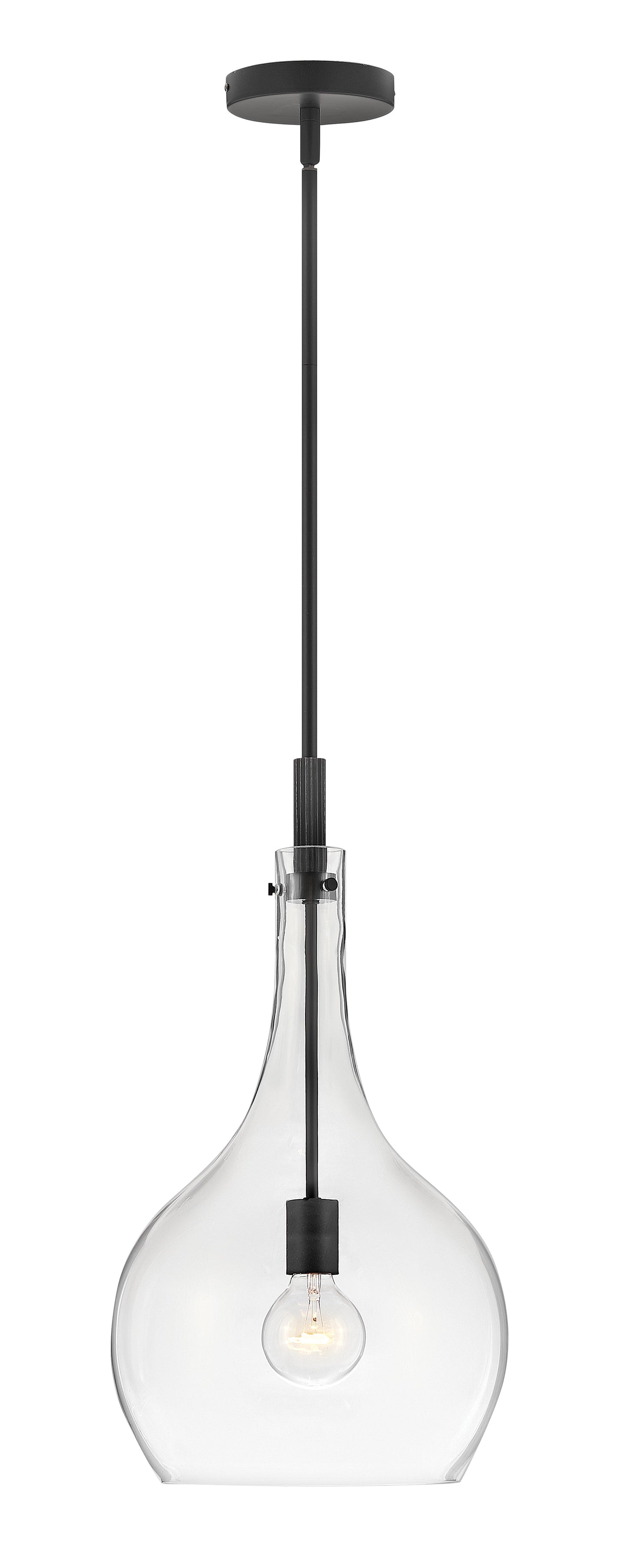 Ziggy Medium Pendant In Black Finish