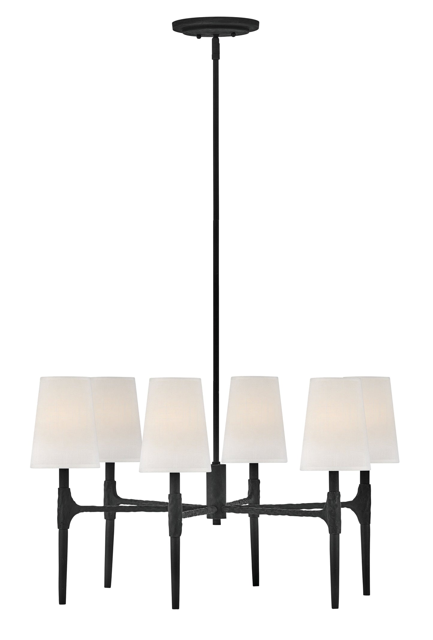 Beaumont Medium Single Tier Chandelier In Black Finish