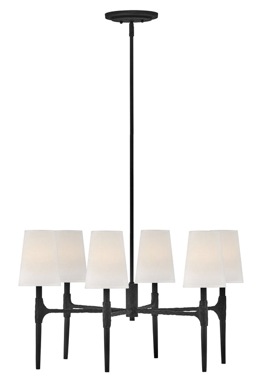Beaumont Medium Single Tier Chandelier In Black Finish