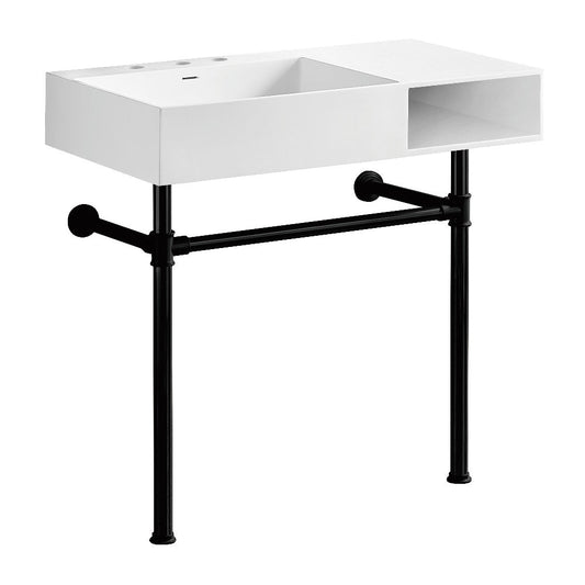 Aurelius 36.63 Inch Console Sink in White