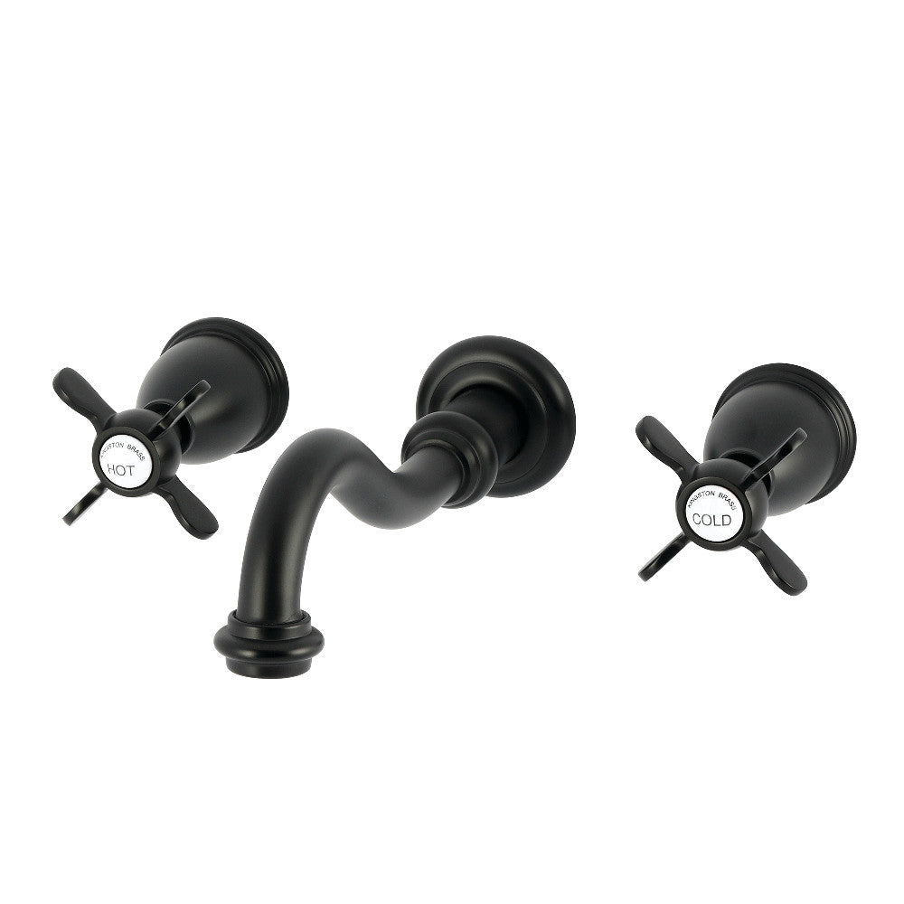 Essex Wall-Mount Bathroom Faucet in Matte Black