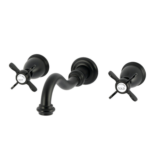 Essex Wall-Mount Bathroom Faucet in Matte Black