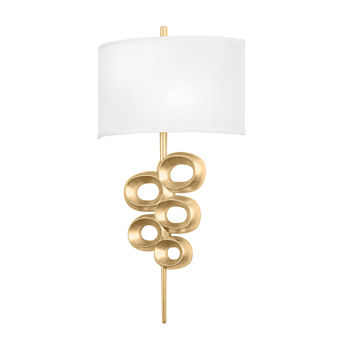 Tourmaline Wall Sconce In VINTAGE GOLD LEAF Finish