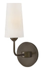 Lewis Medium Single Light Sconce In Black Finish