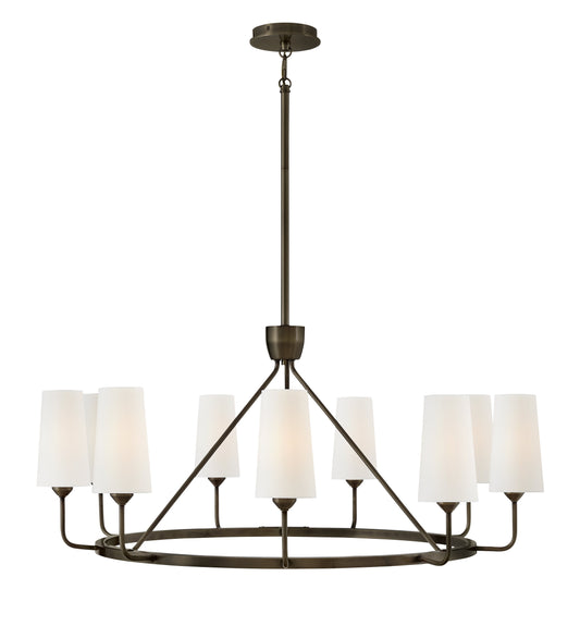Lewis Large Single Tier Chandelier In Black Finish