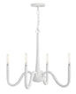 Maris Medium Chandelier In White Finish