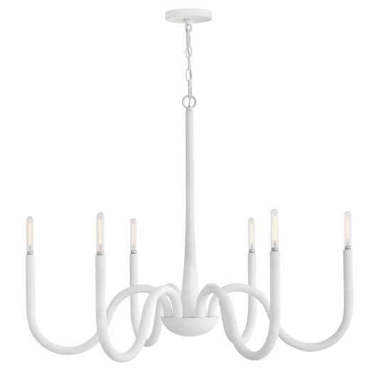 Maris Large Chandelier In White Finish