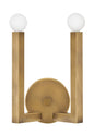 Ezra Medium Two Light Sconce In Light Brass Finish
