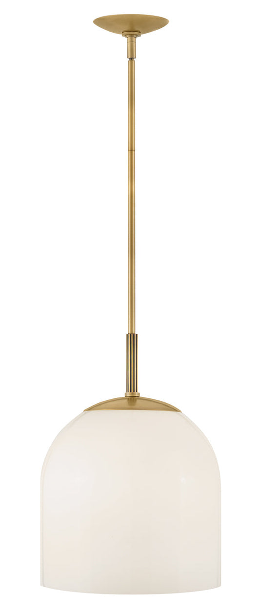 Willa Medium Convertible Pendant In Light Brass Finish