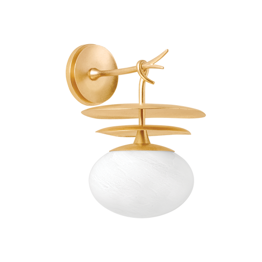 CEYLON Wall Sconce In Vintage Gold Leaf Finish